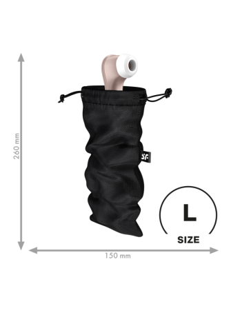 Sac de rangement sextoys noir taille L Treasure Bag Satisfyer - CC597883